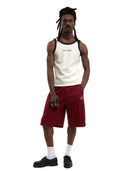 Le short de jogging Signature bordeaux