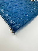 Christian Dior Lady Dior Large — Cuir verni bleu, 2014