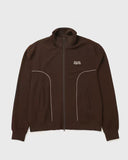 Emblem Track Jacket – Brown/Houndstooth