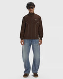 Emblem Track Jacket – Brown/Houndstooth