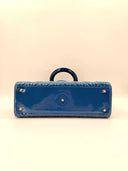 Christian Dior Lady Dior Large — Cuir verni bleu, 2014