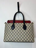 Gucci GG Supreme Tote 2Way — Toile GG Supreme beige et brun