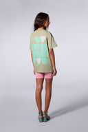 T-shirt Print Geometry Leonce Mixte Granite