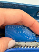 Christian Dior Lady Dior Large — Cuir verni bleu, 2014