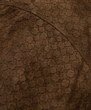 Veste en daim marron camel