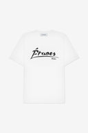 T-shirt régulier blanc signé études