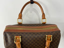 Céline Sac Boston en toile Macadam marron