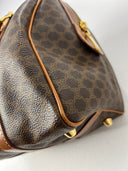 Céline Sac Boston en toile Macadam marron