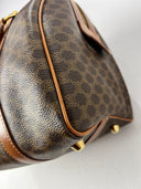 Céline Sac Boston en toile Macadam marron
