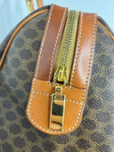 Céline Sac Boston en toile Macadam marron
