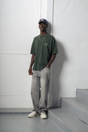 Premium Green Tee Stone Wash