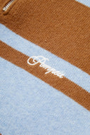 POLO EN MAILLE MARRON RUGBY