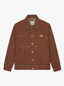 La veste de menuisier en denim marron