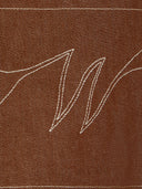 Le pantalon de menuisier en denim marron