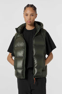 Doudoune sans manches Gertrude César Dark Green