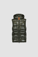 Doudoune sans manches Gertrude César Dark Green