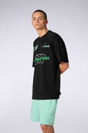 T-shirt Baseball Baris Mixte Noir