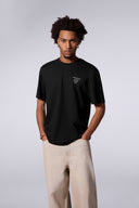 T-shirt print dos Leonce Fluidity Noir