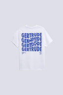 T-shirt print dos Leonce Fluidity Blanc