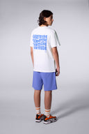 T-shirt print dos Leonce Fluidity Blanc