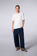 T-shirt print dos Leonce Fluidity Blanc