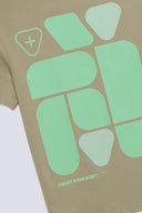 T-shirt Print Geometry Leonce Mixte Granite