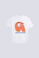 T-shirt Print Leonce Letter Mixte Blanc
