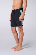 Short de bain Stretch Samy Nuit/Menthe