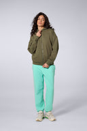 Hoodie Zippé Titus Mixte Khaki