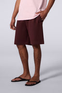 Short Ample Molleton Yann Bordeaux