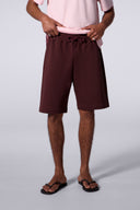 Short Ample Molleton Yann Bordeaux