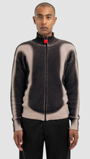 Fisherman Curve Zip Up Sweater Hummus