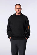 Pull bomber homme bi-matière Aldric Noir