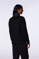 Cardigan zippé matelassé bi-matière Alessandro Noir