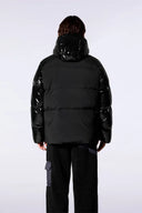 Doudoune mixte à capuche bi-matière Azael Bright Noir
