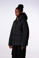 Doudoune mixte oversize à capuche Azael Glacier Noir