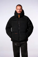 Doudoune mixte oversize à capuche Azael Glacier Noir