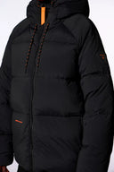 Doudoune mixte oversize à capuche Azael Glacier Noir