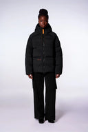 Doudoune mixte oversize à capuche Azael Glacier Noir