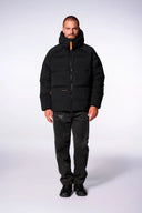 Doudoune mixte oversize à capuche Azael Glacier Noir