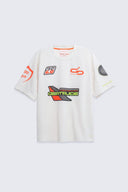 Tee-shirt baseball avec impressions Bastos