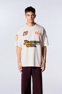 Tee-shirt baseball avec impressions Bastos