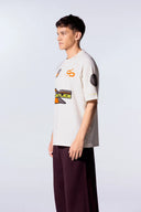 Tee-shirt baseball avec impressions Bastos