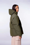 Doudoune mixte oversize en ripstop Gael Khaki