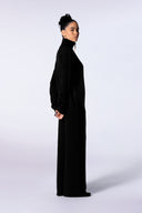 Pull mixte col zippé Lewis Patch Noir