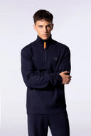Pull mixte col zippé Lewis Patch Night