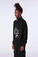 Pull mixte en maille Lewis Noir