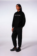 Pull en maille à capuche ample Philippo Noir