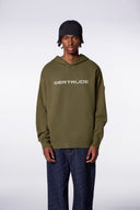 Pull en maille à capuche ample Philippo Khaki