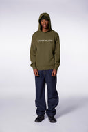 Pull en maille à capuche ample Philippo Khaki